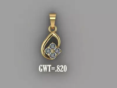 FASION PENDANT 3D model 18