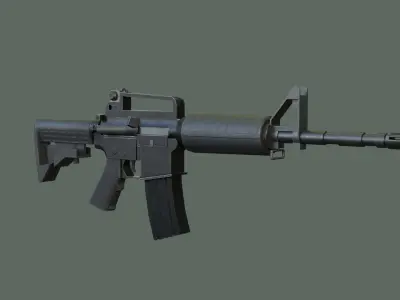 M4a-1 ar - rifle Low-poly 3D model
