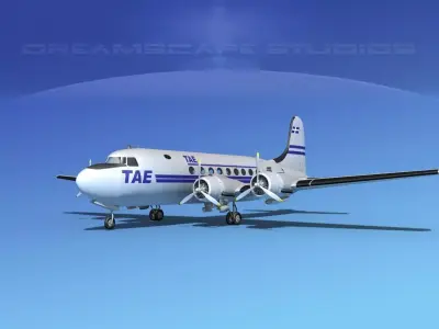 Douglas DC-4 TAE 3D model