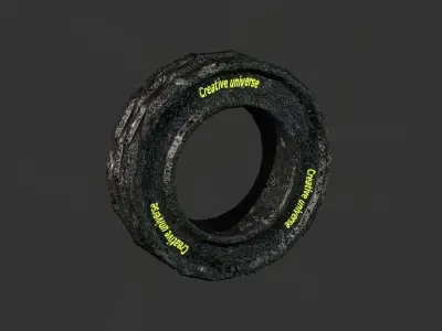 wheel tire 3D model by creative-universe