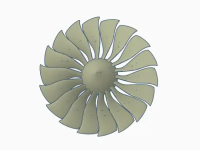 Turbine blade 3D model by progery1984