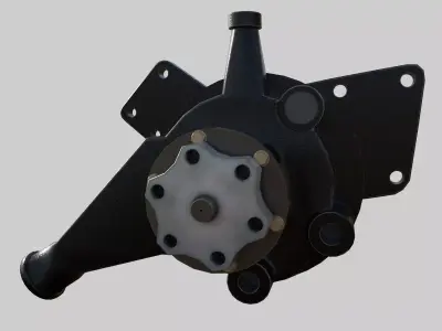Engine Water Pump Low-poly 3D model