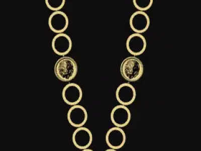 3d power women necklace desgin 3D model