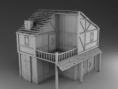 Medieval architecture Set Part 1 3D print model
