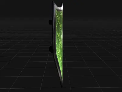 Dragon Scale Shield Low-poly 3D model