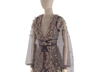 Dress flower 3D model