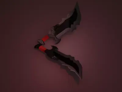 Blade of Chaos Low-poly 3D model