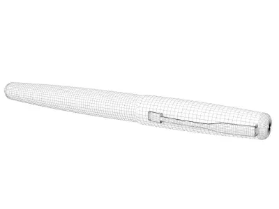 Ink fountain pen 02 3D model