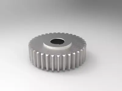 Cylindrical gears with straight teeth Free 3D model