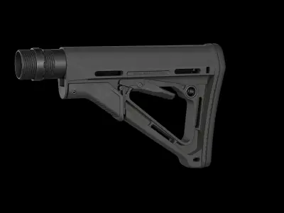 Magpul CTR Carbine Stock Low-poly 3D model