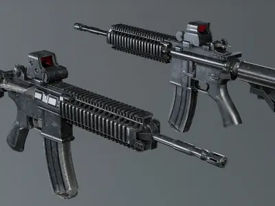 Weapons Pack 3 Low-poly 3D model