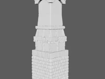 Medieval Castle Structure - Tower A 3D model