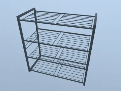 Metal Racks 3D model purchase