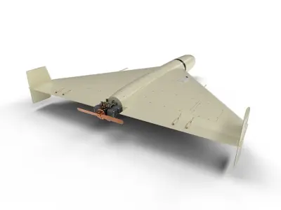 shahed-136 kamikaze drone low-poly Low-poly 3D model