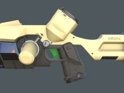 Plasma Pistol Low-poly 3D model purchase