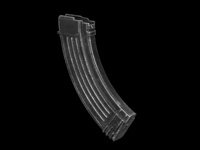 AK - Magazine - AKM Standard Low-poly 3D model