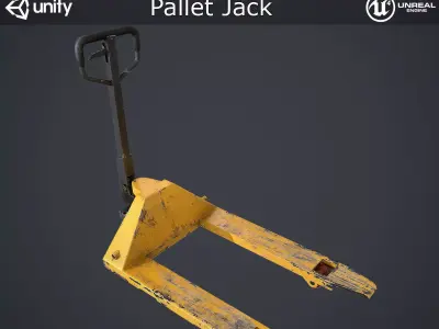 Pallet Jack Low-poly 3D model shop