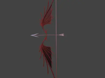 PBR Low poly game ready concept Bow Low-poly 3D model