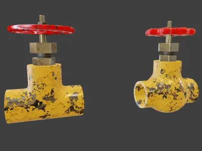  Modular Pipes Low-poly 3D model