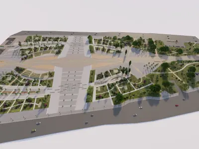 park-public park-Private Park Landscape Urban 3D model order