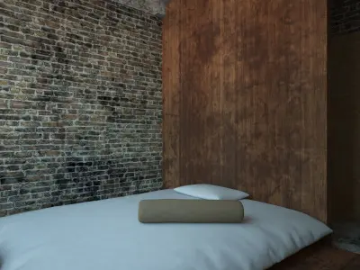 Industrial Bedroom 3D model