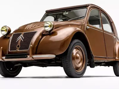 Classic French Utility Citroen 2CV 3D model