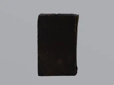 1834 Antique Book of Psalms and Hymns 3D model