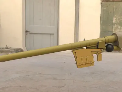 Igla short range man portable air Low-poly 3D model