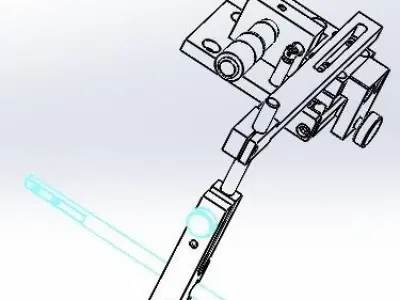 Fiber optic adjustment fixture 3D model