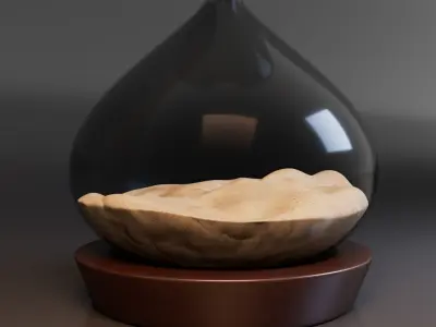 Hourglass Low-poly 3D model