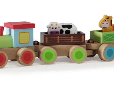 Wooden Toys 01 3D model
