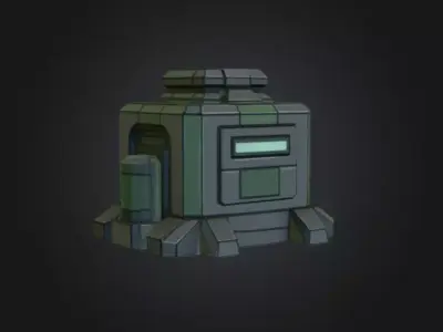 Tech Supply Crate Low-poly 3D model purchase