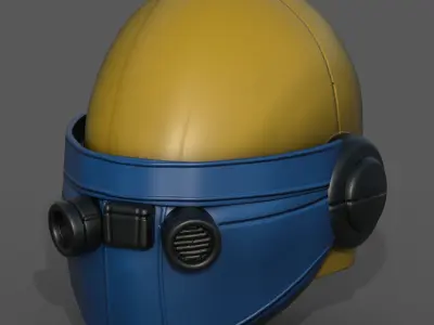 Helmet scifi military combat 3d model low poly  Low-poly 3D model buy