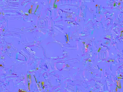 Orange Pistol 3D model