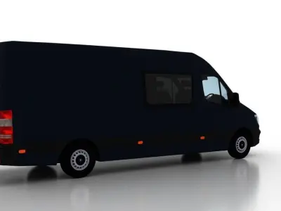 Mercedes Benz Sprinter L3H2 2015 Crew Van UK 3D model