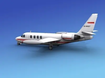 IAI Westwind I 3D model 2