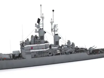 CG 22 - USS England Low-poly 3D model