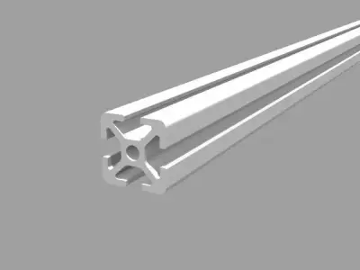 Bosch 20x20 mm groove 5 hires aluminum profil 3D model