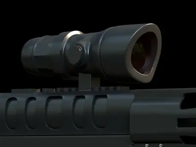 AR 15 Rifle  3D model