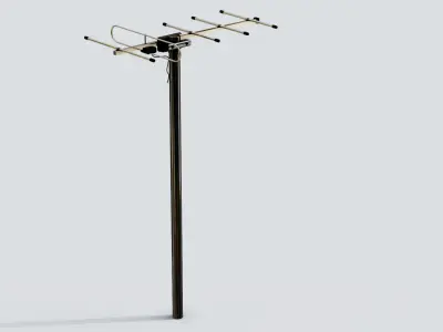 Antenna 17 Low-poly 3D model