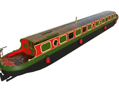 Narrowboats collection boat 3D model