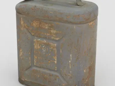 Jerry Can Middle Poly 3D model