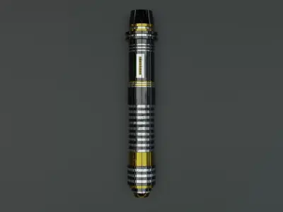 Scifi Star Wars Lightsaber Black 3D model