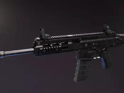 BT APC Rifle Low-poly 3D model