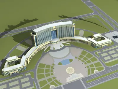 Office Building 3D model 217