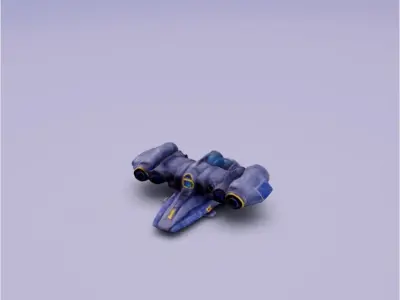 Space ship 3D print model by your3dhouse