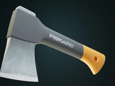 Axe Fiskars Low-poly 3D model