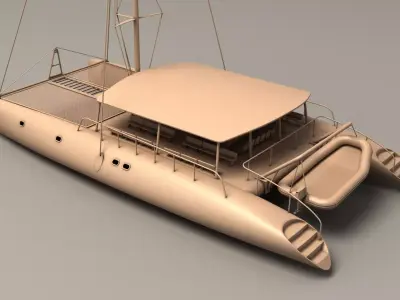 Catamaran 3D model