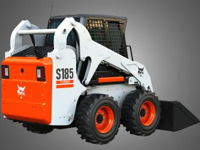 S185 Skid Steer - T190 Compact Track  Loaders  2 in 1 3D Model Pack