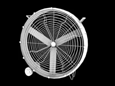 Low Poly Fan Low-poly 3D model